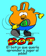 Bot, el botijo que quería aprender a jugar al pádel